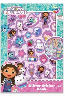 Książeczka naklejek brokat A5 8ark Koci Domek Gabi