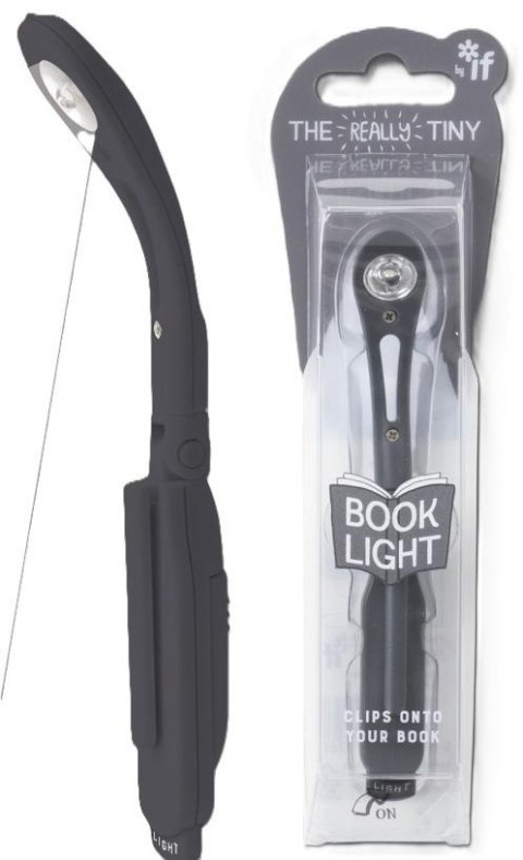 Lampka do książki szara