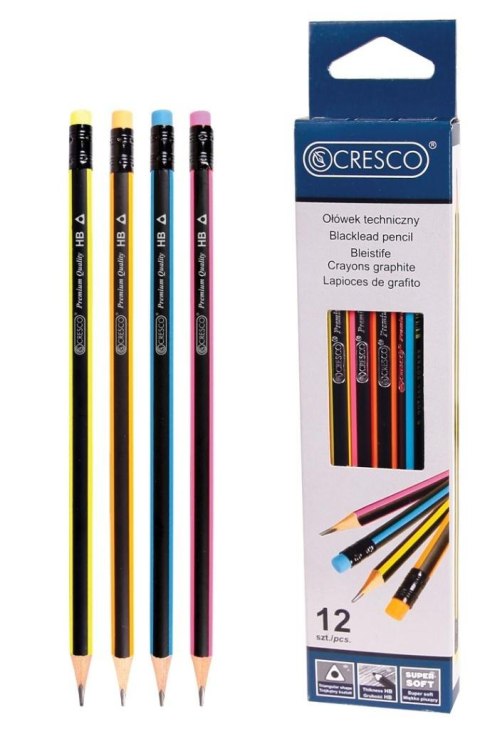 Ołówek techniczny trójkątny HB 12szt