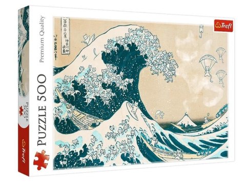 Puzzle 500 Wielka kocia fala TREFL