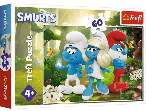 Puzzle 60 Zaczarowany Las The Smurfs TREFL