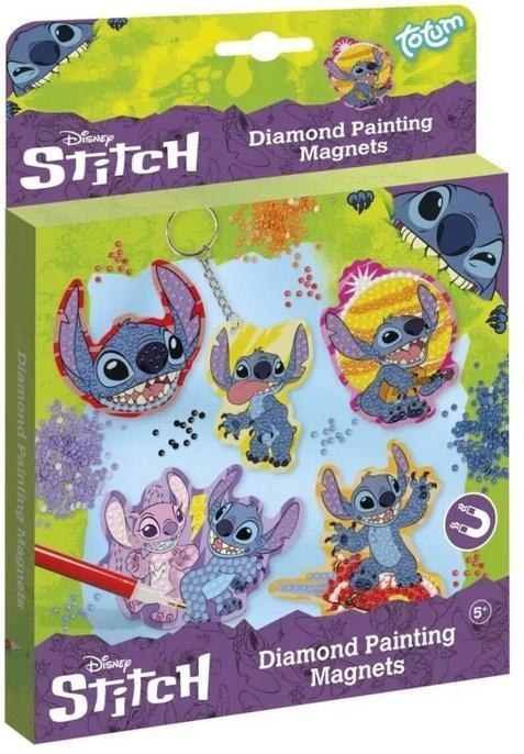 Zestaw magnesy do wyklejenia diamencikami Stitch