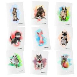 Zeszyt A5/32K kratka PP Joy (9szt) NARCISSUS