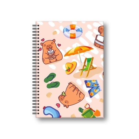 Brulion A5/80K kratka Kapibara plaża PENMATE