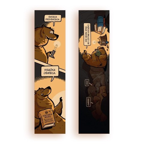 Zakładka kartonowa - Książka oświeca