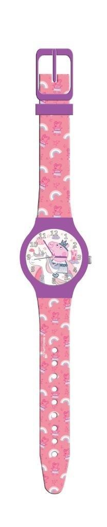 Zegarek analogowy w puszce Peppa