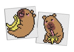 Diamentowa mozaika naklejka - Kapibara: banany