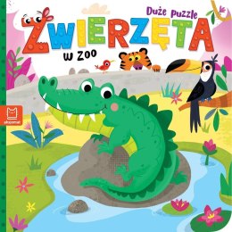 Duże puzzle. Zwierzęta w zoo