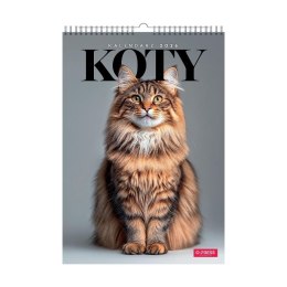 Kalendarz 2026 A3 wieloplanszowy Koty