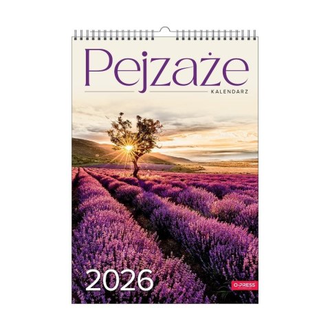 Kalendarz 2026 A3 wieloplanszowy Pejzaże