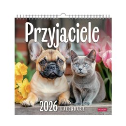 Kalendarz 2026 wieloplanszowy kwadrat Przyjaciele