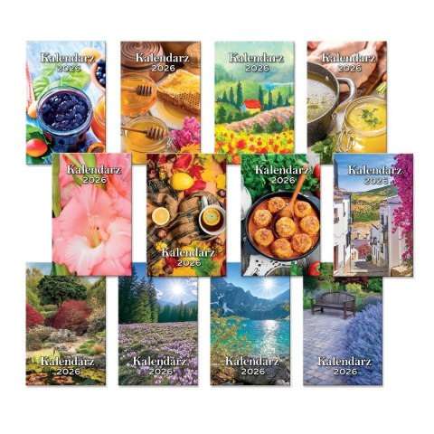 Kalendarz 2026 zdzierak 7,2x11,4cm MIX