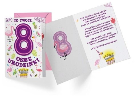 Karnet B6 PR-293 Urodziny 8