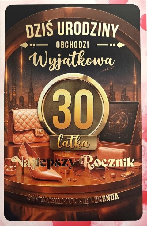 Karnet z wymiennymi rocznikami 30 damska