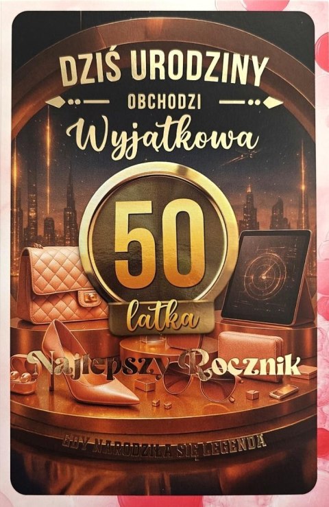 Karnet z wymiennymi rocznikami 50 damska