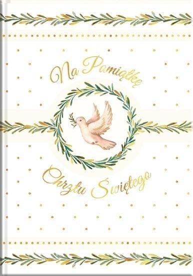Książeczka A5 Pamiątka Chrztu. Gołąb