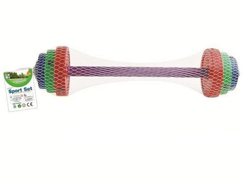 Sztanga plastikowa z obciążnikami 420g