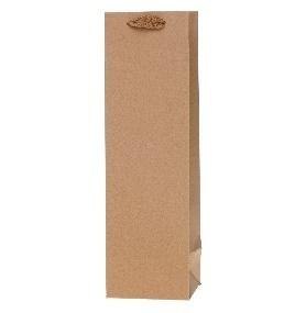 Torebka Lux kraft na butelkę 40x40x40cm ROZETTE