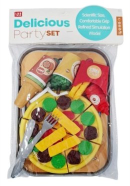 Zestaw kuchenny produkty spożywcze z pizzą