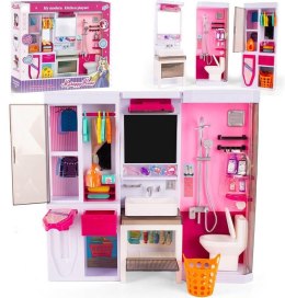 Zestaw mebli łazienkowych do domku dla lalek