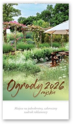 Kalendarz 2026 reklamowy Ogrody rajskie