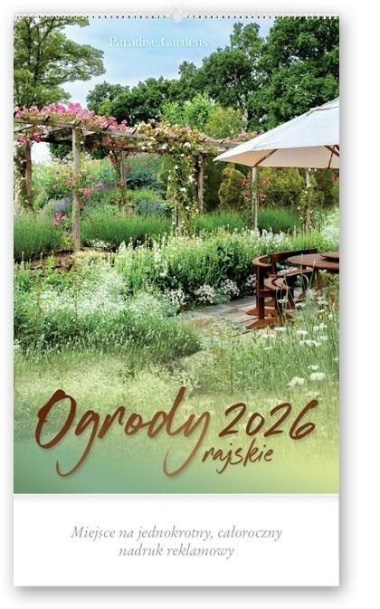Kalendarz 2026 reklamowy Ogrody rajskie