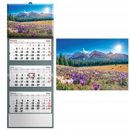 Kalendarz 2026 trójdzielny krajobraz