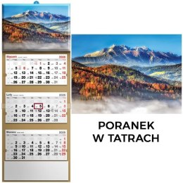 Kalendarz 2026 trójdzielny poranek w tartrach