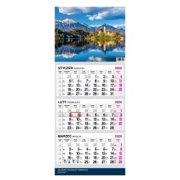 Kalendarz 2026 Trójdzielny Twarda Główka Krajobraz