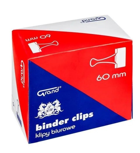 Klipy biurowe 60mm 6szt GRAND