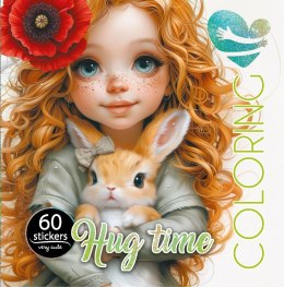 Kolorowanka z naklejkami 200x200 Przytulanie król