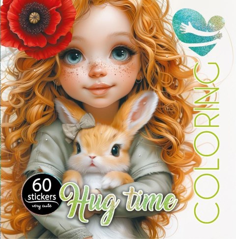 Kolorowanka z naklejkami 200x200 Przytulanie król