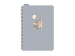 Kołozeszyt z gumką A4/80K linia szary