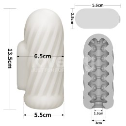 MASTURBATOR KNIGHTS RING VIBRATING DUAL PURPOSE SLEEVE-SPIRAL 24-0576