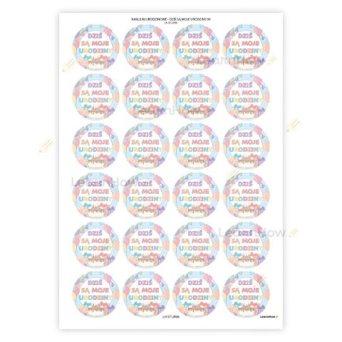 Naklejki dziś są moje urodziny