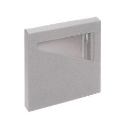 Notes A6 z długopisem szary w pudełku