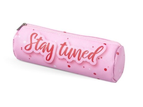 Piórnik saszetka print różowy 7x20cm