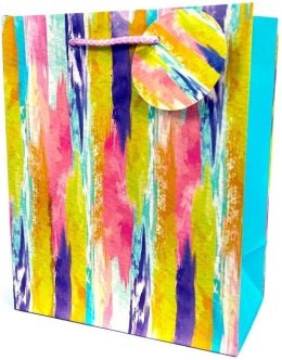 Torebka ozdobna matowa 18x23x10cm Pastele