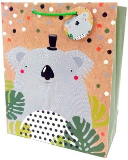 Torebka ozdobna matowa 26x32x12cm Koala
