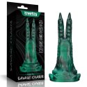 WIBRATOR SAVAGE CHARM DOUBLE-CLAW VIBRATING SILICONE DILDO 24-0584