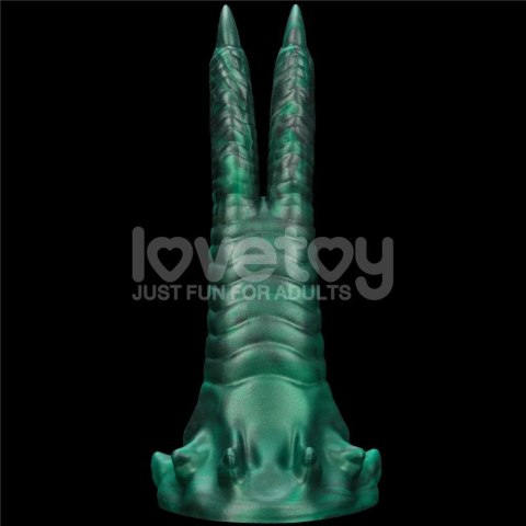 WIBRATOR SAVAGE CHARM DOUBLE-CLAW VIBRATING SILICONE DILDO 24-0584