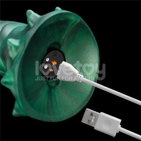 WIBRATOR SAVAGE CHARM DOUBLE-CLAW VIBRATING SILICONE DILDO 24-0584