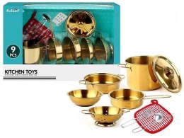 Zestaw metalowych garnków 36,5x11x23,5cm