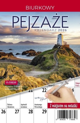 Kalendarz 2026 A5 biurkowy miesięczny