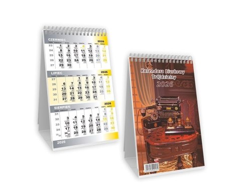 Kalendarz 2026 Biurkowy trójdzielny