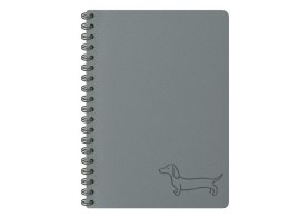 Kołozeszyt popielaty 11x15cm