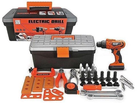 Wiertarka na baterie z akcesoriami w walizce