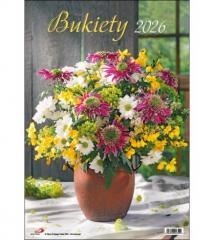 Kalendarz 2026 ścienny bukiety