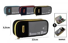 Piórnik z klapką i kieszonką zewnętrzną MIX