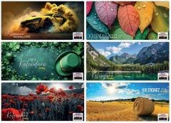 Kalendarz 2026 biurkowy poprzeczny MIX